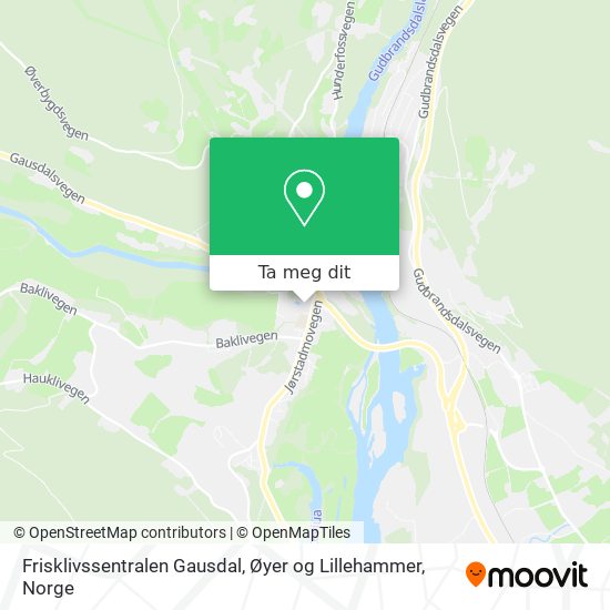Frisklivssentralen Gausdal, Øyer og Lillehammer kart