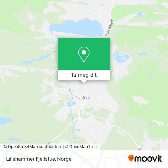 Lillehammer Fjellstue kart
