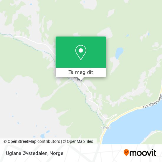 Uglane Øvstedalen kart