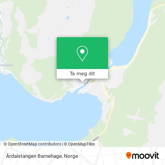 Årdalstangen Barnehage kart