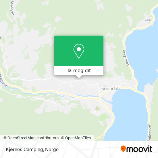 Kjørnes Camping kart