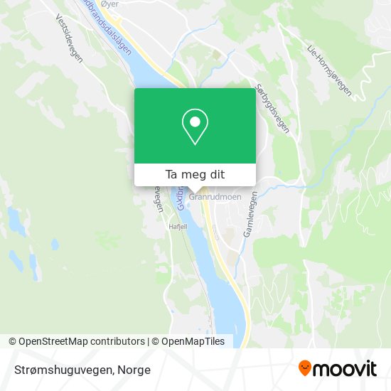 Strømshuguvegen kart