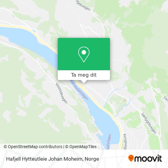 Hafjell Hytteutleie Johan Moheim kart