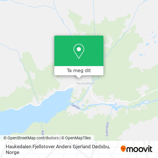 Haukedalen Fjellstover Anders Gjerland Dødsbu kart