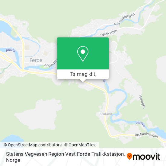 Statens Vegvesen Region Vest Førde Trafikkstasjon kart