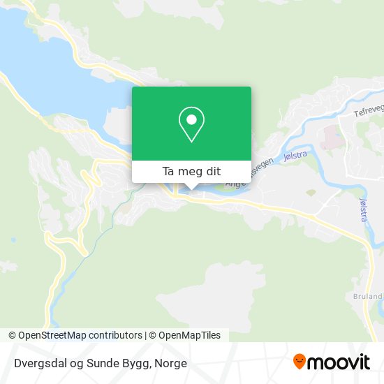 Dvergsdal og Sunde Bygg kart