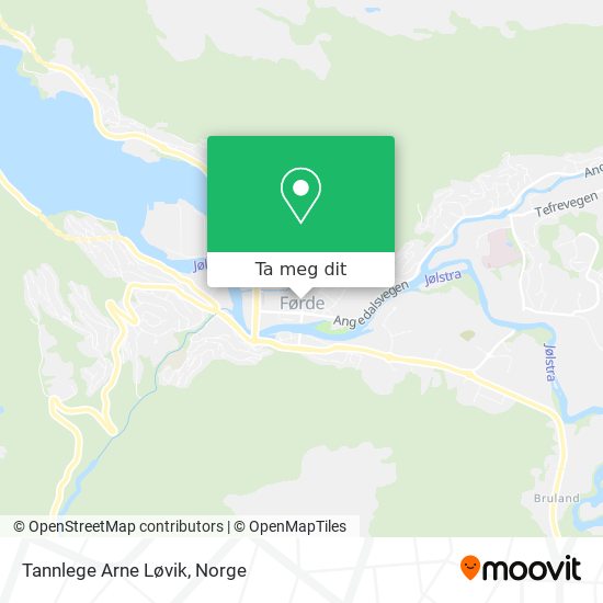 Tannlege Arne Løvik kart