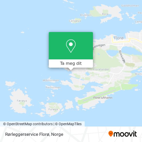 Rørleggerservice Florø kart