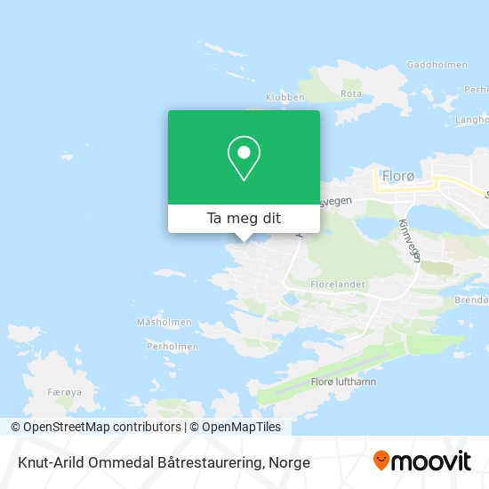Knut-Arild Ommedal Båtrestaurering kart