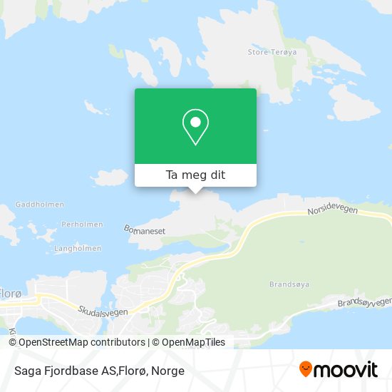 Saga Fjordbase AS,Florø kart