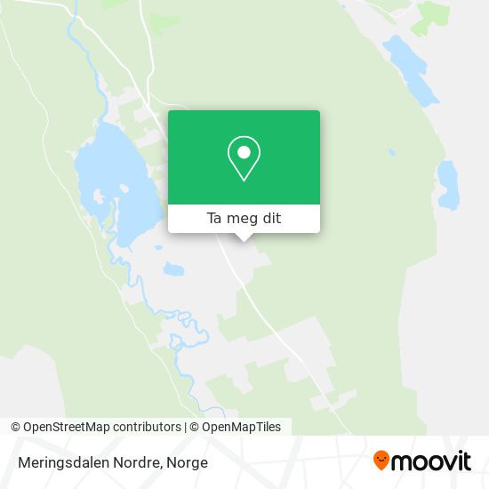 Meringsdalen Nordre kart