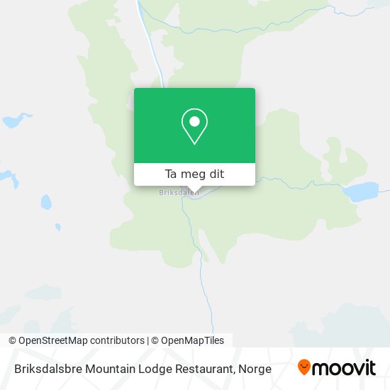 Briksdalsbre Mountain Lodge Restaurant kart