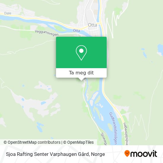 Sjoa Rafting Senter Varphaugen Gård kart