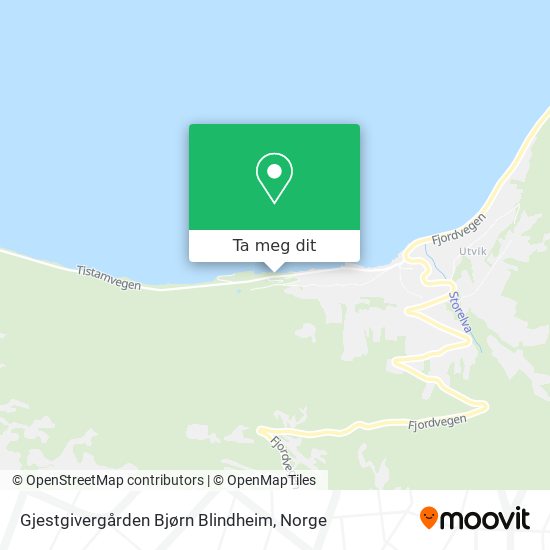 Gjestgivergården Bjørn Blindheim kart