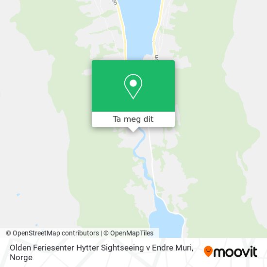 Olden Feriesenter Hytter Sightseeing v Endre Muri kart