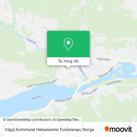 Vågå Kommune Helsesenter Fysioterapi kart