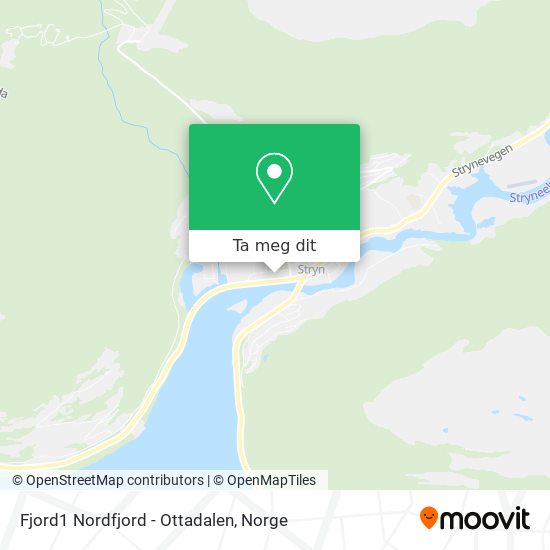 Fjord1 Nordfjord - Ottadalen kart