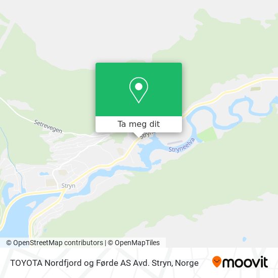 TOYOTA Nordfjord og Førde AS Avd. Stryn kart