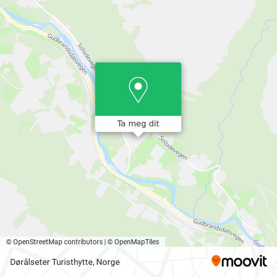 Dørålseter Turisthytte kart