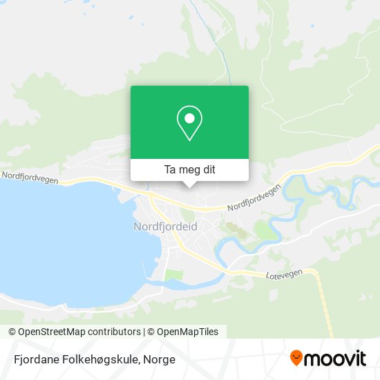 Fjordane Folkehøgskule kart