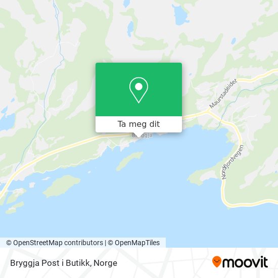 Bryggja Post i Butikk kart