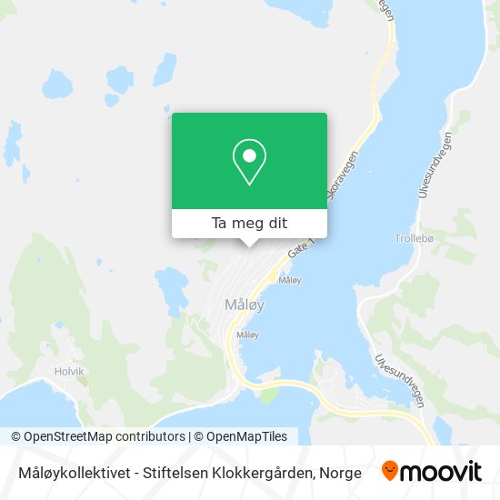 Måløykollektivet - Stiftelsen Klokkergården kart