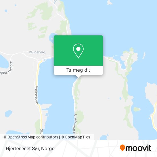 Hjerteneset Sør kart