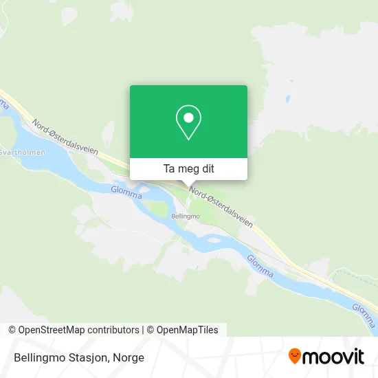 Bellingmo Stasjon kart