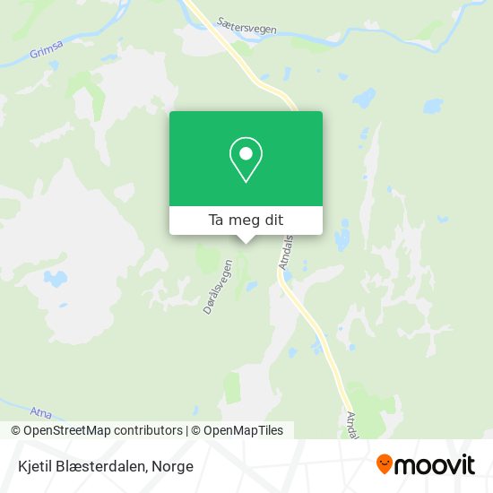 Kjetil Blæsterdalen kart