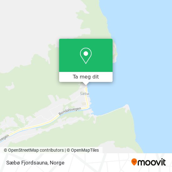 Sæbø Fjordsauna kart