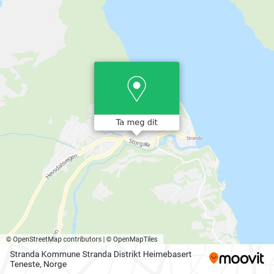 Stranda Kommune Stranda Distrikt Heimebasert Teneste kart