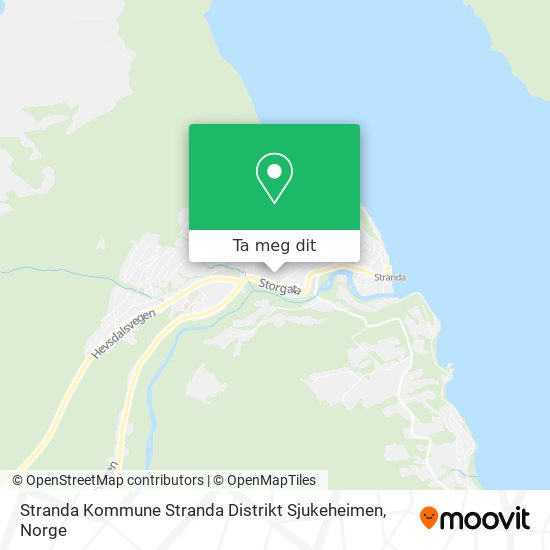 Stranda Kommune Stranda Distrikt Sjukeheimen kart