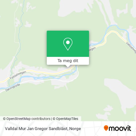 Valldal Mur Jan Gregor Sandblåst kart