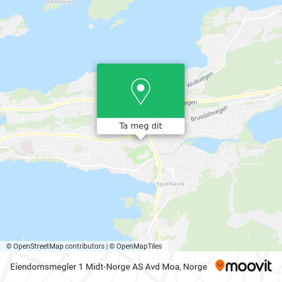 Eiendomsmegler 1 Midt-Norge AS Avd Moa kart