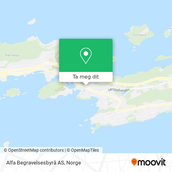 Alfa Begravelsesbyrå AS kart