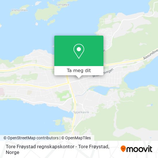 Tore Frøystad regnskapskontor - Tore Frøystad kart