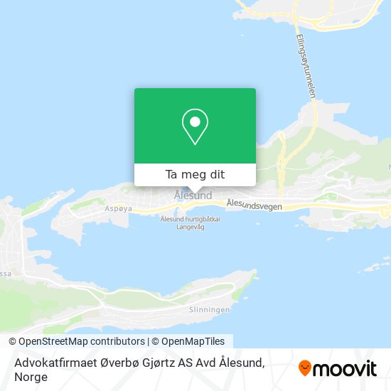 Advokatfirmaet Øverbø Gjørtz AS Avd Ålesund kart