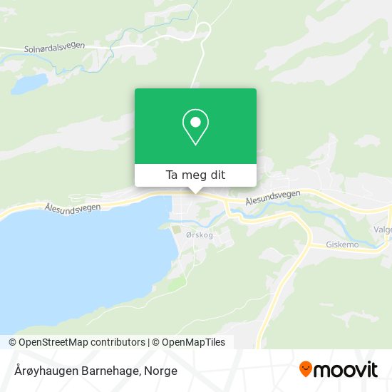 Årøyhaugen Barnehage kart