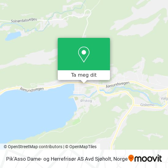 Pik'Asso Dame- og Herrefrisør AS Avd Sjøholt kart