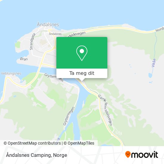 Åndalsnes Camping kart
