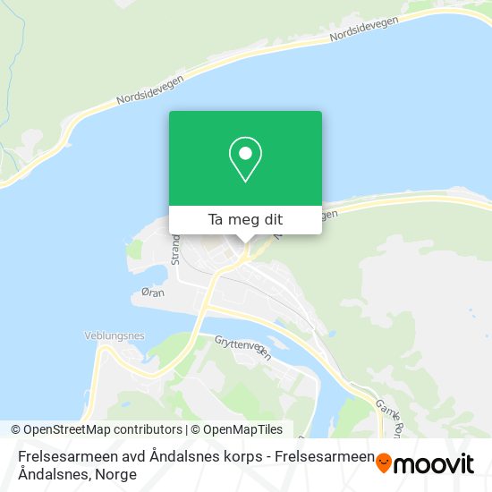 Frelsesarmeen avd Åndalsnes korps - Frelsesarmeen Åndalsnes kart