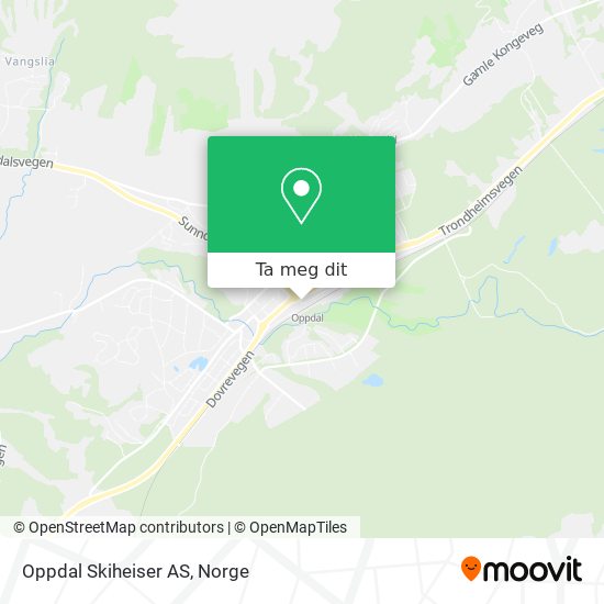 Oppdal Skiheiser AS kart