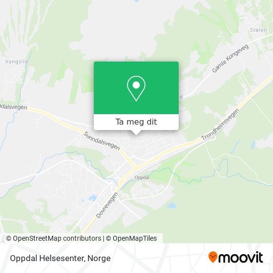 Oppdal Helsesenter kart