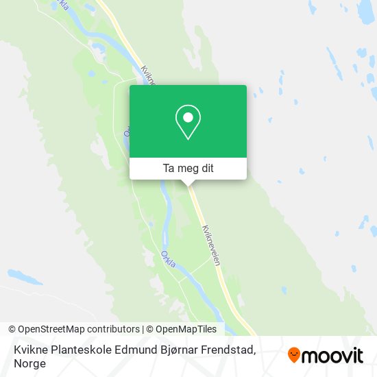 Kvikne Planteskole Edmund Bjørnar Frendstad kart
