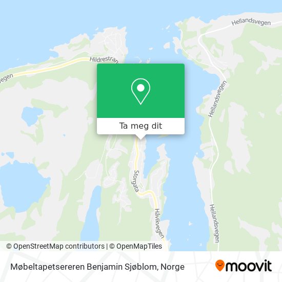 Møbeltapetsereren Benjamin Sjøblom kart