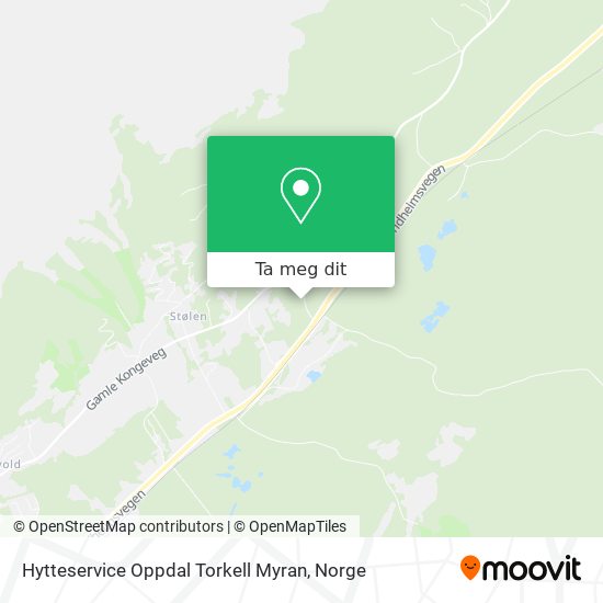 Hytteservice Oppdal Torkell Myran kart