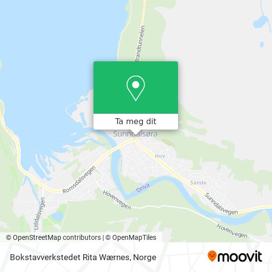 Bokstavverkstedet Rita Wærnes kart