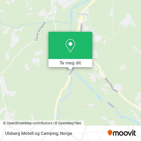 Ulsberg Motell og Camping kart