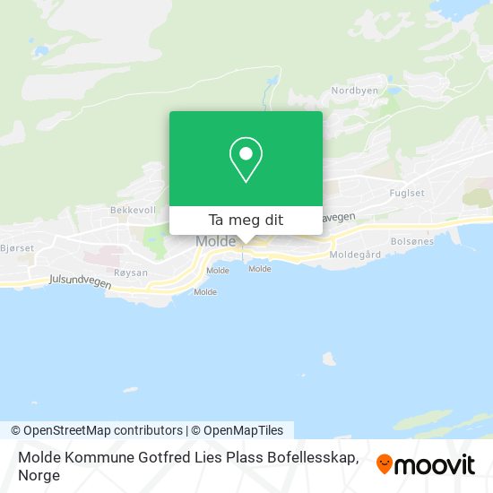 Molde Kommune Gotfred Lies Plass Bofellesskap kart