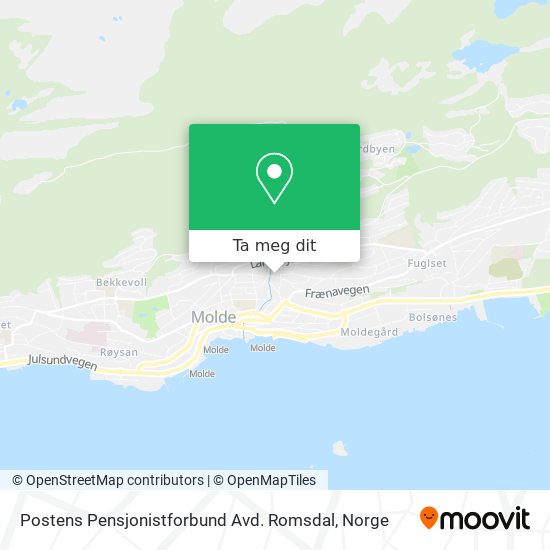 Postens Pensjonistforbund Avd. Romsdal kart